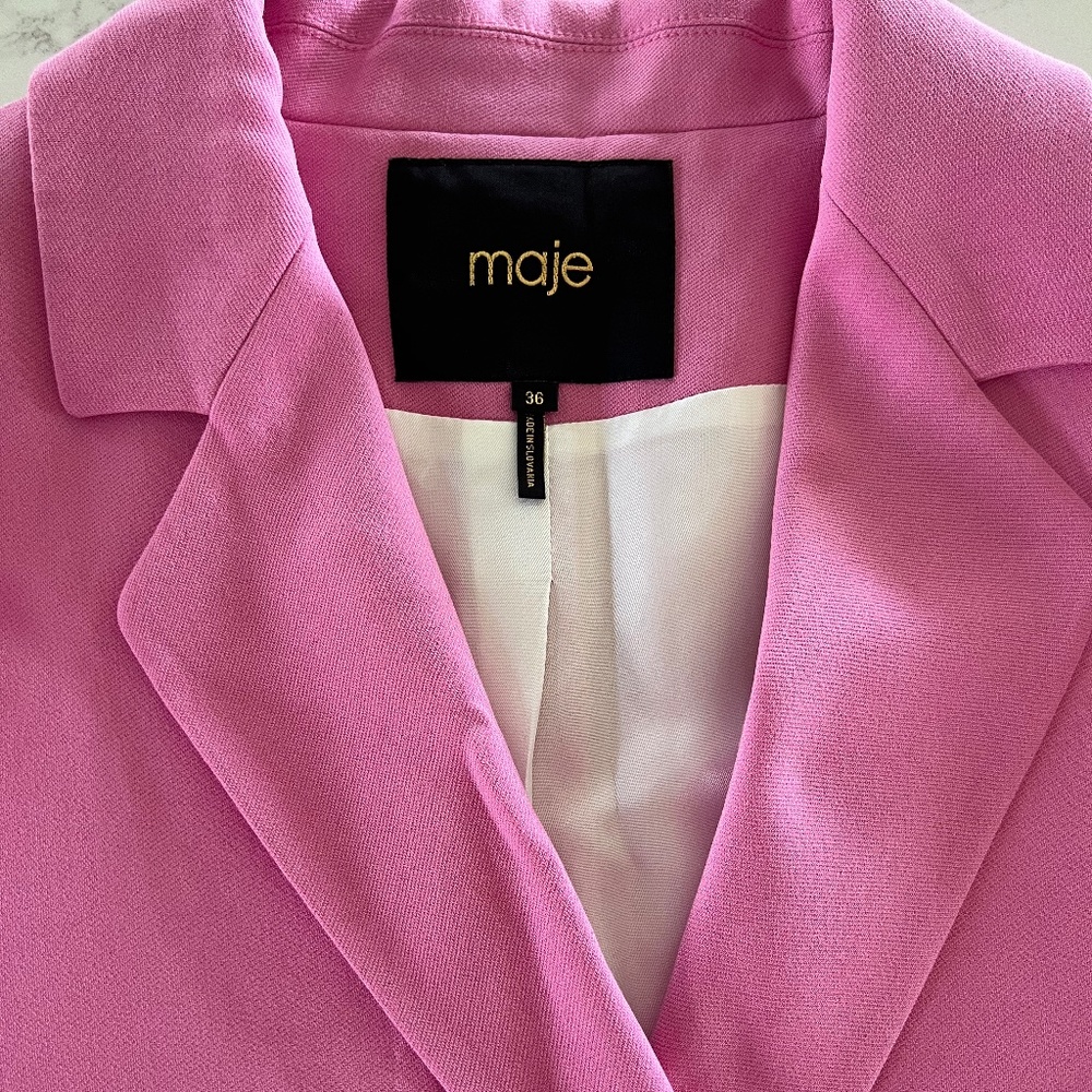 Maje pink blazer, EU size 36